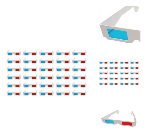 Papel 3d Estéreo Azul Plegable De Vidrio 3d Para Películas