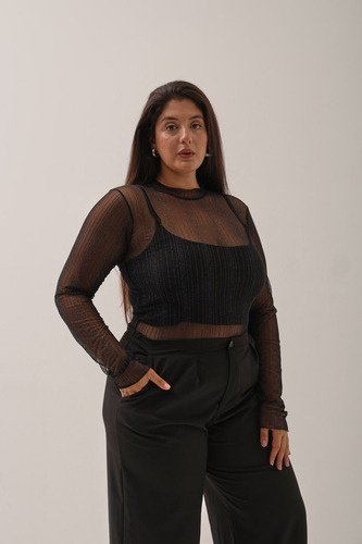 Remeras De Tul Sublimada Polera Magma Mujer Naif
