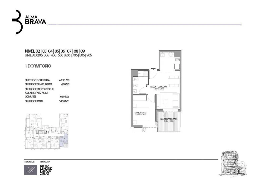Alquiler Apartamento Un Dormitorio Con Garaje Opcional En Centro - 306 · Foto 5
