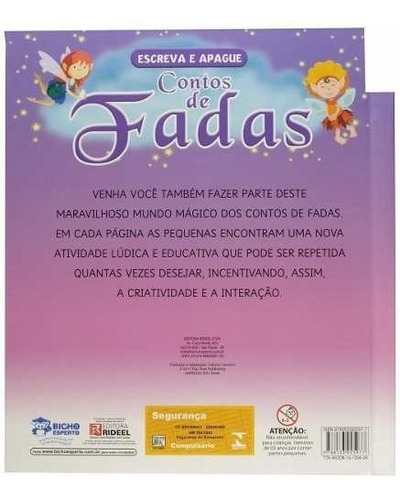 Escreva E Apague  Contos De Fadas, De Esperto, Bicho. Editora Bicho Esperto Em Português