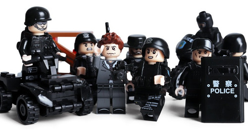 5 Custom municiones CHALECO CHALECO VERDE para lego ® personaje SWAT soldado policía 