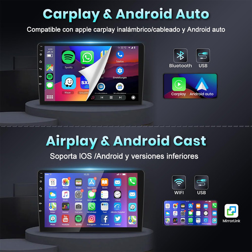 Autoestéreo 4+32g Mazda 3 2010-2013 Carplay Gps Wifi Negro
