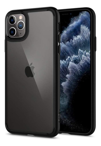 Funda Spigen Ultra Hybrid Para Iphone 11 Pro - Negro Negro Lisa