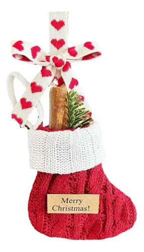Colgante De Calcetín Navideño De Pino Y Fruta Navideña, 2