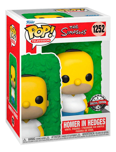 Funko Pop! Homero Simpson En Arbusto 62343 De La Coleccion Los Simpson Serie Television Figura De Accion #1252