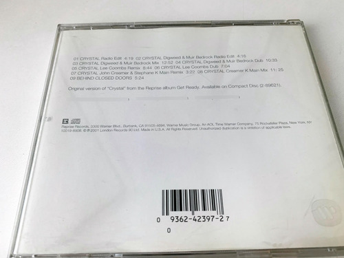 New Order Crystal Cd Maxi Single Importado Usa Raro 9 Remix