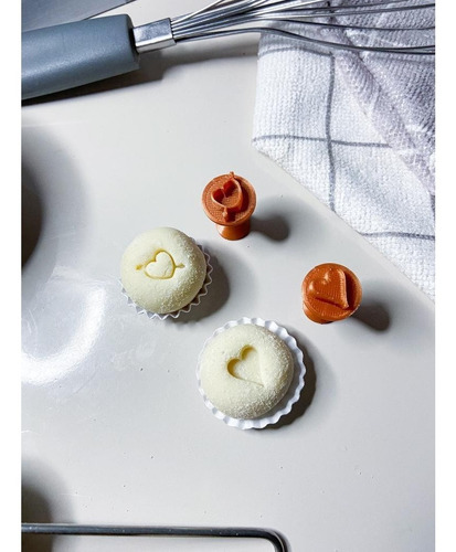 Imagem 4 de 10 de Kit Carimbo Brigadeiro Namorado, Casal, Coração, Amor 6peças