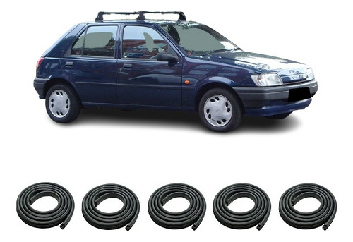 Ford Fiesta 1995 Burlete Puertas Delanteras + Traseras +baul