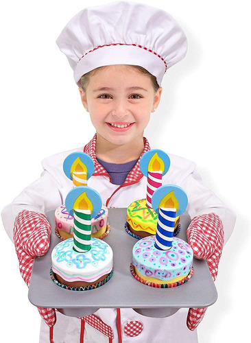 Juego Melissa Y Doug De Elementos De Madera Para Hornear Y D