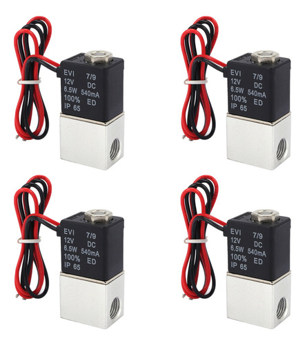 Electroválvula Crystally-4x Dc12v, 1/4 De Pulgada, 2 Vías, N