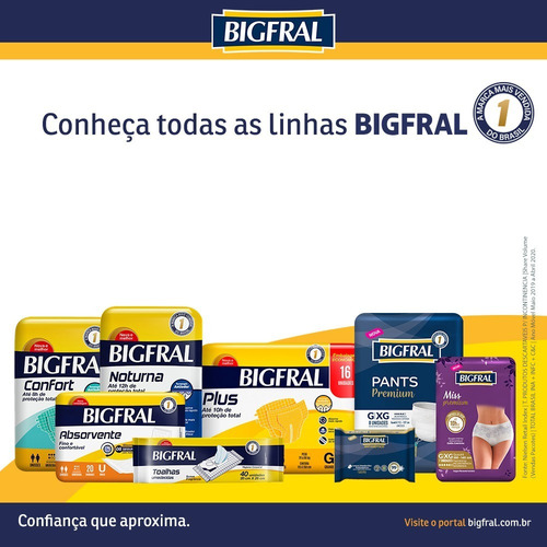 Fralda Bigfral Confort Xg 7 Unidades