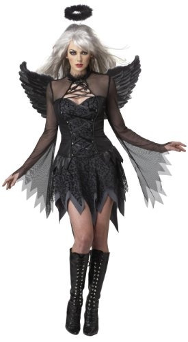 Disfraces De California Fallen Angel Dress, Negro, Traje Peq