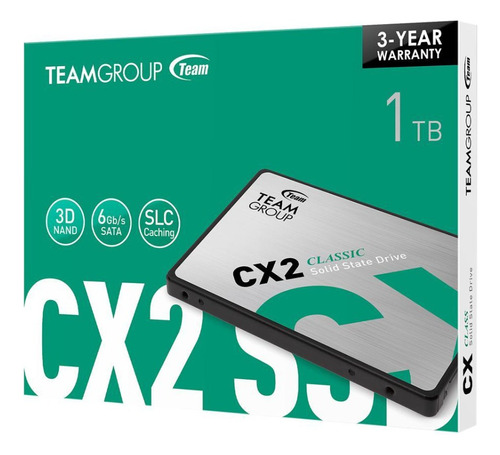 Disco Duro Solido 1tb Team Group Cx2 Sata 2.5 Ssd