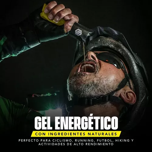 Gel Energético Con Guarana Cafeína Natural - 10 Sobres Limón