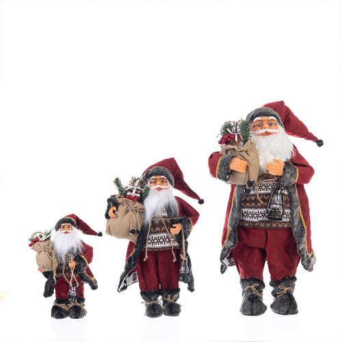 Muñeco Festivo De Papá Noel, Decoración 30 Centímetros