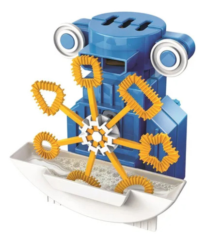 Juego Didáctico Robot Lanza Burbujas - Kidzrobotix - 4m Personaje Robot De Burbujas