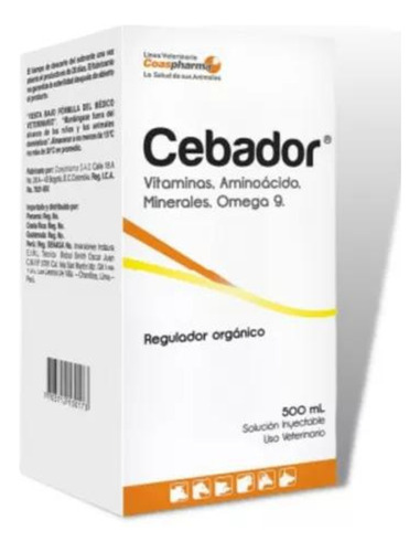 Cebador. Vitaminas, Aminoácidos, Minerales Y Omega 9.