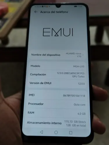 Celular Huawei Nova Y 70 10/10 (Usado)
