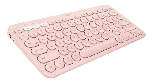 Imagen 2 de 4 de Teclado bluetooth Logitech K380 QWERTY inglés US color rosa