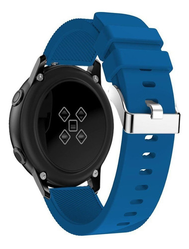 Correa 20mm Deportiva Reforzada Para Garmin Forerunner 165 Azul Marino 2 Cm