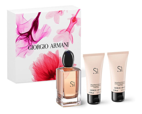 Perfume Armani Si 100ml Edp Cofre Kit Crema/gel