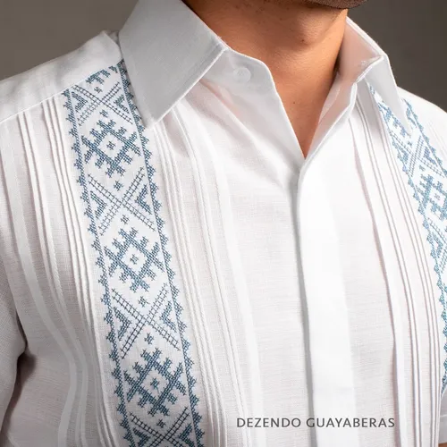 Decremento En la actualidad Comerciante Guayabera Yucateca Bordada En Punto De Cruz, Mod. Hocabá.