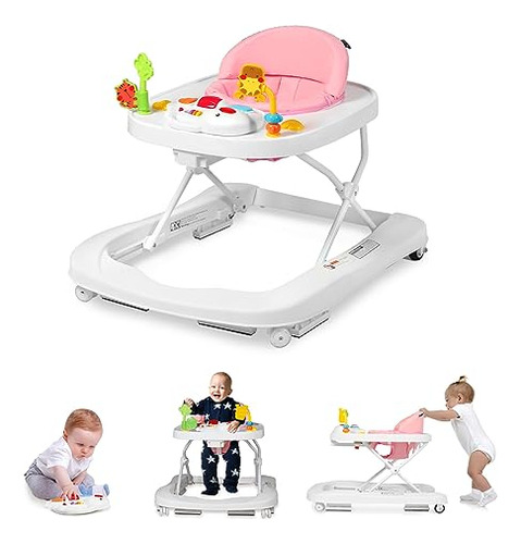 Baby Walker With Wheels, 3 En 1 Centro De Actividades Para B