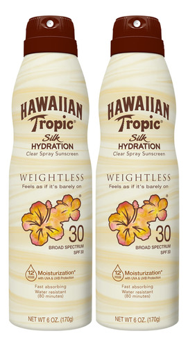 Hawaiian Tropic Protector Solar De Hidratacion Sin Peso Spf 