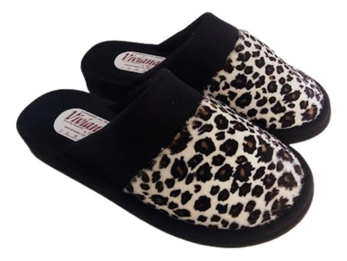 Pantuflas / Chinelas Viviana Animal Print Otoño Invierno