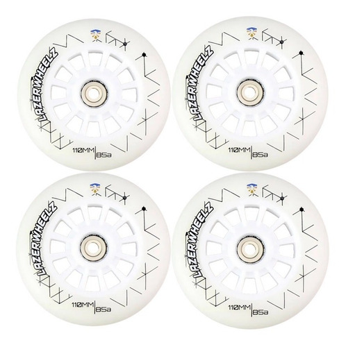 Ruedas Con Luz Marca Flying Eagle, Lazer Wheels, 110 Mm