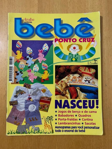 Revista Bebe Ponto Cruz 31 Bordados Enxoval Infantil 186p