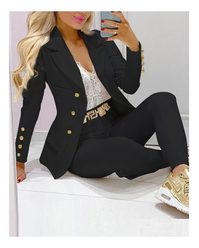 Set 2 Pieces Costume For Women Blazer Y Pants 1