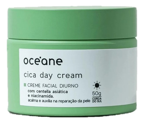 Creme Facial Diurno Océane Cica Day Cream 50g Momento De Aplicação Dia Tipo De Pele Normal