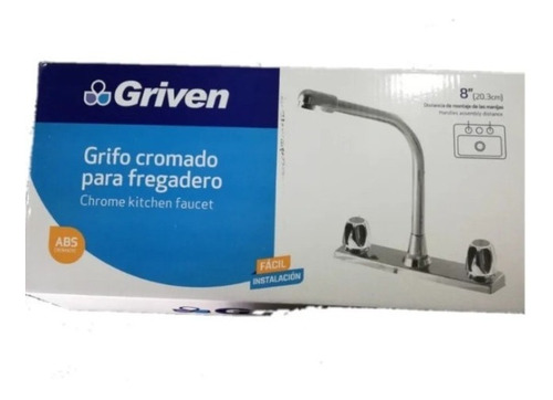 Grifería Llave Para Lavaplatos Doble