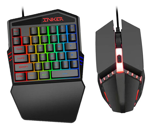 Juego De Teclado Y Ratón Rgb Con Teclado + Ratón