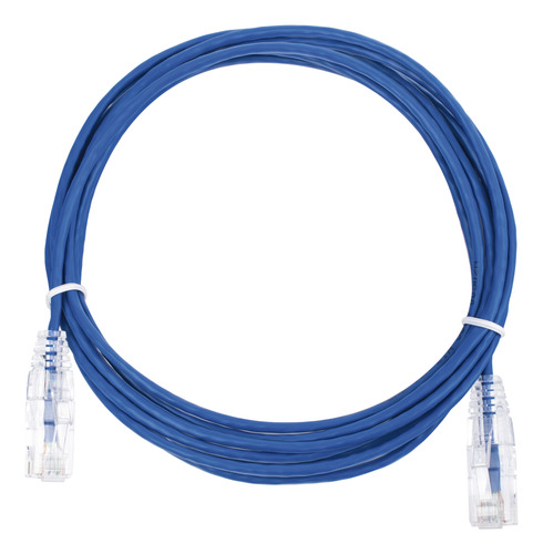 Cable De Parcheo Slim Utp Cat6 - 3 M Azul Diámetro Reducido 