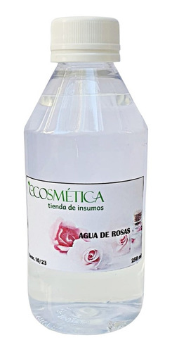 Hidrolato De Rosas Uso Cosmético Por 250 Ml Ecosmetica