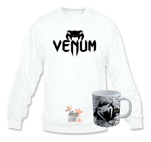 Poleron Polo + Taza, Venum Logo Horizontal, Ufc, Peleas, Artes Marciales Mixtas / The King Store