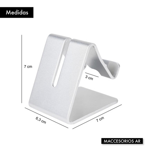 Imagen 7 de 10 de Soporte Universal De Aluminio Para Tablets Y Celulares