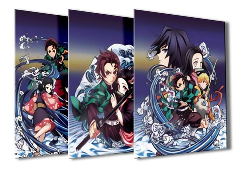 Cuadro Decorativo Poster Anime Kimetsu No Yaiba 3d