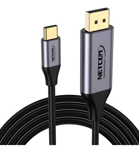 Convertidor Usb C A Displayport, Cable, Uhd 4k, 60hz,1.80mts