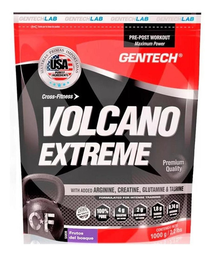 Gentech Volcano Xtreme 800 G - Suplemento Dietario