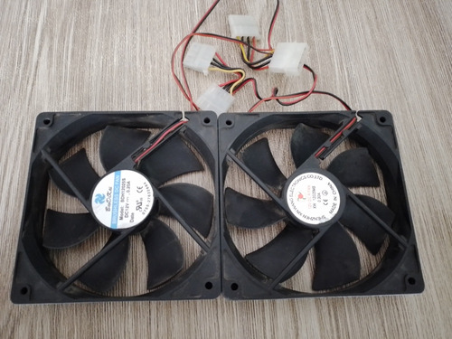 2 Fan Cooler Gabinete Pc 120mm 