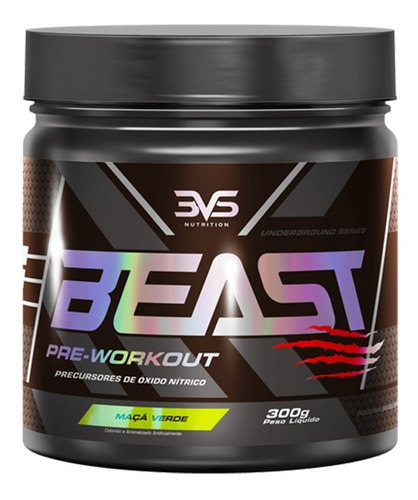 Pre Treino Beast 300gr 3vs Nova Formula