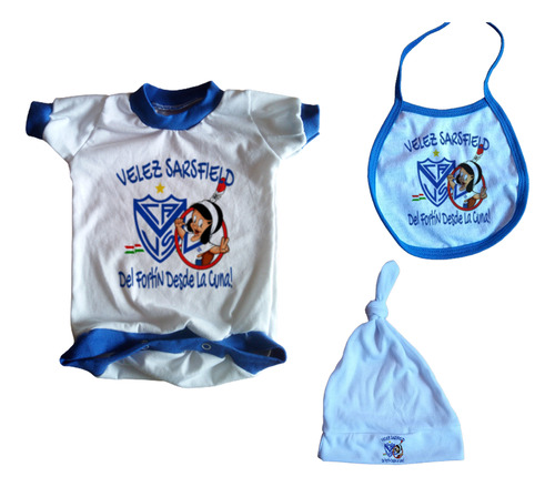 Ajuar Bebe X3 Prendas Velez Sarsfield Varios Modelos