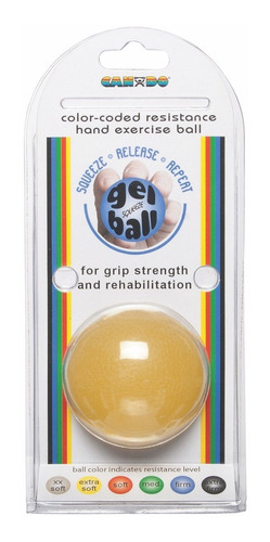 Pelota De Mano Cando- Gel Squeeze Ball-amarilla- Extra Soft 