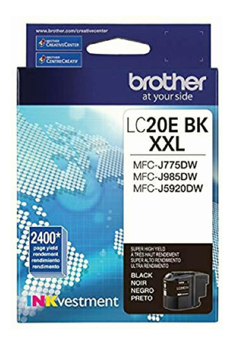 Brother Lc20ebk Super High Yield Black Ink Cartridge