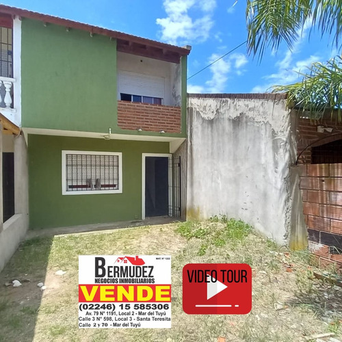 Venta Dúplex  3 Ambientes En Mar  Del Tuyú Calle 7 Entre 63 Y 64 Fondo Uf 4