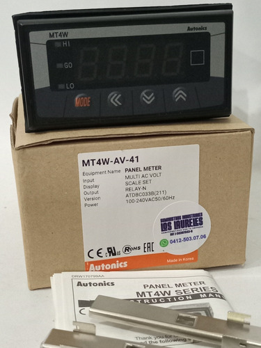 Multi Medidor Voltaje Ac Mt4w-aa-41, 110/220vac, Autonics...