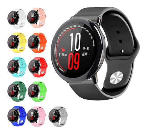 Correa Deportiva Lisa D Lujo Para Amazfit Pace + Mica Rosa Claro